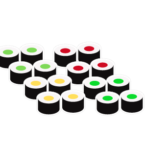 701. Veggie Maki Mix